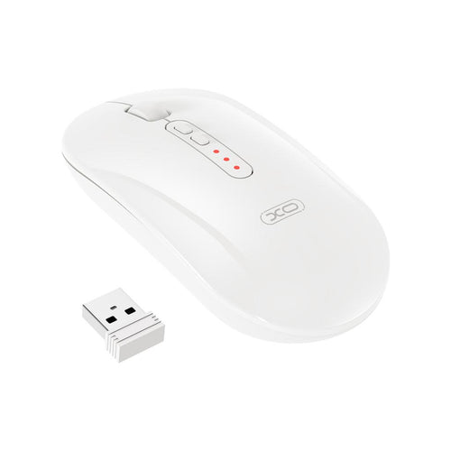 Mouse wireless silent tri-mode XO M13, Alb