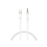 Cablu adaptor Type-C la AUX XO NB-R279B, 1 m, Alb