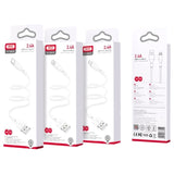Cablu de date XO NB230 USB-A - Micro USB, 1 m, 2.4A, Alb