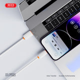 Cablu de date XO NB302 USB-A - Type-C, 1 m, 3A, Alb