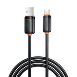 Cablu de date XO NB302 USB-A - Type-C, 1 m, 3A, Negru