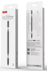 Stylus 3 in 1 cu touchscreen capacitiv XO ST-10, alb