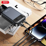 Baterie externa XO PR232, 10000mAh, 33W, display digital