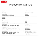 Baterie externa XO PR232, 10000mAh, 33W, display digital