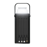 Power Bank XO PR285 30000 mAh, 22.5W, cu 4 cabluri incorporate si lanterna, Negru