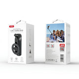 Suport selfie stick 4 în 1 cu grip cameră MagSafe și Bluetooth XO SS25 Pro, Negru