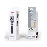 Trepied XO SS13 cu selfie stick si telecomanda Bluetooth, negru