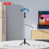 Trepied XO SS13 cu selfie stick si telecomanda Bluetooth, negru