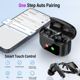 Căști TWS cu ANC, ENC și Display LCD Smart pentru XO X50, Negre