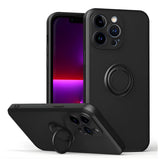 Husa cu inel compatibila cu iPhone 17, silicon, Mov