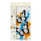 Husa telefon pentru tabletă universală 7/8 inch, model Business Nimbo, motiv Splash Butterflies