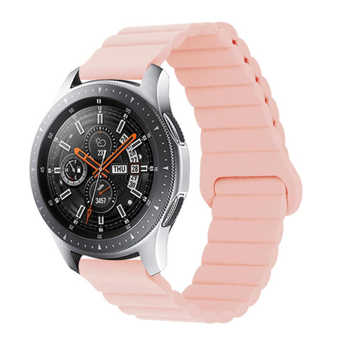 Curea silicon compatibila cu Watch Active 40mm, Watch Active 42mm, Roz