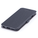 Husa tip carte OEM compatibila cu Sony Xperia M4 Aqua, MagSafe/Magnetic, piele, Negru