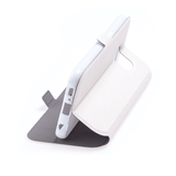 Husa tip carte OEM compatibila cu Honor 4C, MagSafe/Magnetic, piele ecologica, Alb