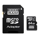 Card de memorie MicroSD GOODRAM, 64GB, Clasa 10 + Adaptor SD