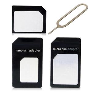Adaptor SIM 3-in-1: Nano SIM, Micro SIM, SIM Standard