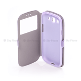 Husa tip carte OEM compatibila cu iPhone 6, iPhone 6s, MagSafe/Magnetic, piele, Mov