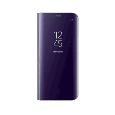 Husa tip carte OEM compatibila cu Galaxy S8 Plus, piele, Mov