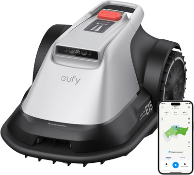 Robot de tuns iarba Eufy E15, 2.5-7.6 cm, auto-mapare, evitare obstacole