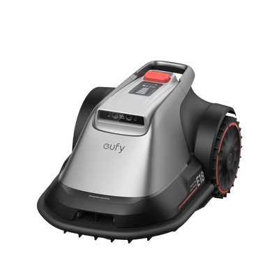 Robot de tuns gazon Eufy E18, Auto Mapare, Management Multi-Zone, Evitare obstacole AI, Gri