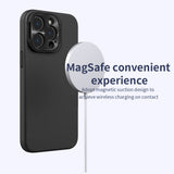 Husa cu inel Nillkin compatibila cu iPhone 15 Pro, MagSafe/Magnetic, TPU, Alb