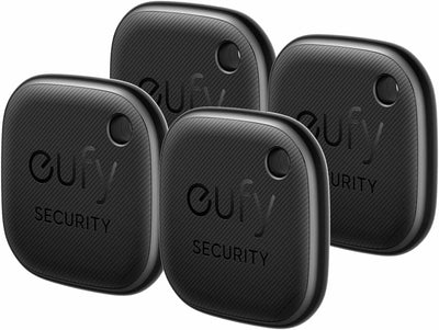 Set 4 eufy Security SmartTrack Link, iOS, rezistent apa, negru