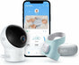 Set supraveghere bebe eufy S340, camera 2K Wi-Fi + ciorap inteligent cu senzor cardiac si SpO2