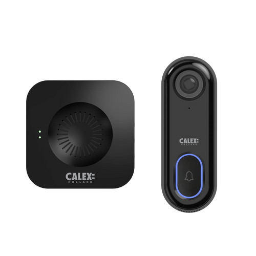 Sonerie Video Calex Smart 1080P cu Difuzor Wireless, Negru