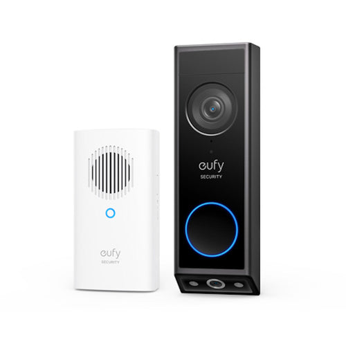 Sonerie video eufy E340, 2K, difuzor wireless, dual camera, negru