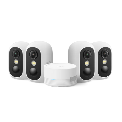 Sistem supraveghere eufyCam C35, IP67, Viziune nocturna color, HomeBase Mini + 4 camere Full HD
