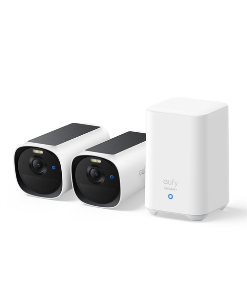 Sistem supraveghere eufyCam E40, 2K QHD, viziune nocturna color, wireless, HomeBase 2 + 2 camere