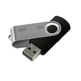 Stick USB GOODRAM UTS2 32GB, USB 2.0, Negru/Argintiu