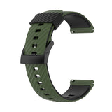 Curea silicon compatibila cu Watch Series 3 42mm, Watch Series 4 44mm, Negru