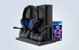 Statie de andocare iPega PG-P4009 pentru PS4 si accesorii, USB 2.0, negru