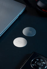 Placute metalice XO Y2 pentru suporturi magnetice auto, set 3 buc, argintiu