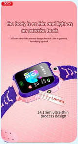 Smartwatch pentru copii XO H100, 2G SIM, Roz