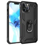 Husa cu inel OEM compatibila cu iPhone 13 Pro Max, Antisoc, silicon, policarbonat, Alb