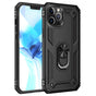 Husa cu inel OEM compatibila cu Galaxy S24 Plus, Antisoc, silicon, policarbonat, Negru