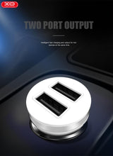 XO 12V 10.5W, 2xUSB-A, white - CC18