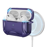 Husa ESR, TWS Cyber Armor Tough MagSafe Pentru AirPods Pro Omax 7df7e7, Mov