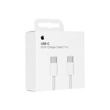 Cablu de date Apple USB-C la USB-C, 1m, 60W, pentru iPhone 15 / 15 Plus / 15 Pro, Alb