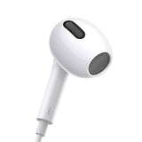 Căști Baseus Encok H17 cu jack 3.5mm, Albe