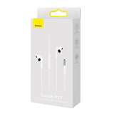 Căști Baseus Encok H17 cu jack 3.5mm, Albe
