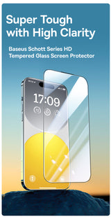 Folie de protectie Sticla securizata Baseus compatibila cu iPhone 15 Pro Max