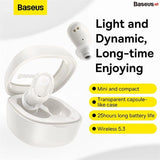 Casti TWS Baseus Bowie WM02 Wireless Bluetooth 5.3 - Alb