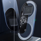Incarcator Wireless Baseus, 2 In 1 15W 220v Pentru Telefon Si AirPods Wxjk A01 Omax E18b9e