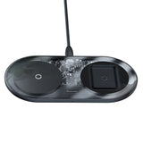 Incarcator Wireless Baseus, 2 In 1 15W 220v Pentru Telefon Si AirPods Wxjk A01 Omax E18b9e