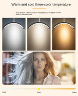 Lampa LED Cosmetica Half Moon cu Roti – 336 LED-uri, 20W, Reglabila