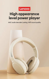 Casti Over-ear Bluetooth Lenovo ThinkPlus TH30 - Bej
