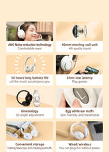 Casti Over-ear Bluetooth ANC Lenovo ThinkPlus TH40 - Negru/Gri